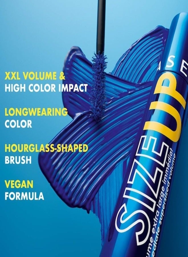 SEPHORA COLLECTION Size Up Mascara - Supersized Volume, Blue, 12.5ml | Smudge-Proof & Long-Lasting - Image 3
